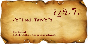 Ölbei Taráz névjegykártya